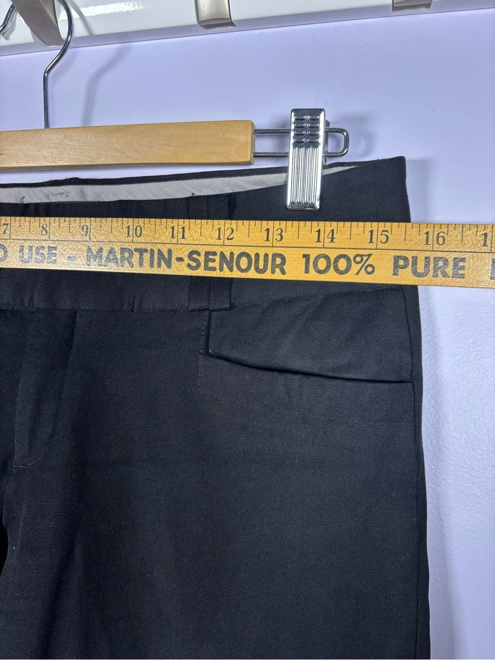 Banana Republic Black Martin Fit Stretch Comfy Chic Boot Cut Dress Pants 6 - Picture 5 of 7